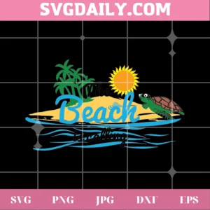 The Beach Is Calling Beach Summer, Svg File For Vinyl Invert