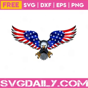 Patriotic Eagle 4Th Of July Transparent Background Clipart Free, Svg Png Dxf Eps Designs Download Invert
