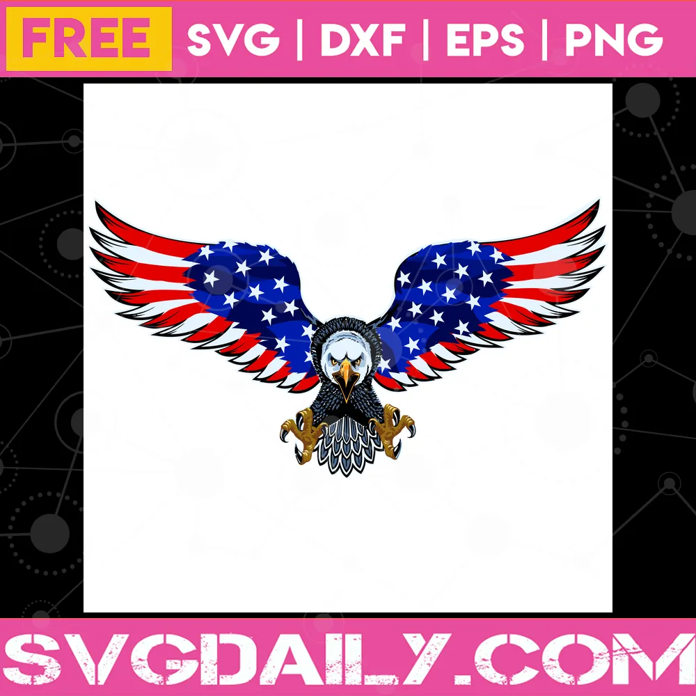 Patriotic Eagle 4Th Of July Transparent Background Clipart Free, Svg Png Dxf Eps Designs Download